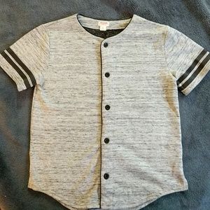 Boys XL Gray & Black Mossimo Jersey Button Down.